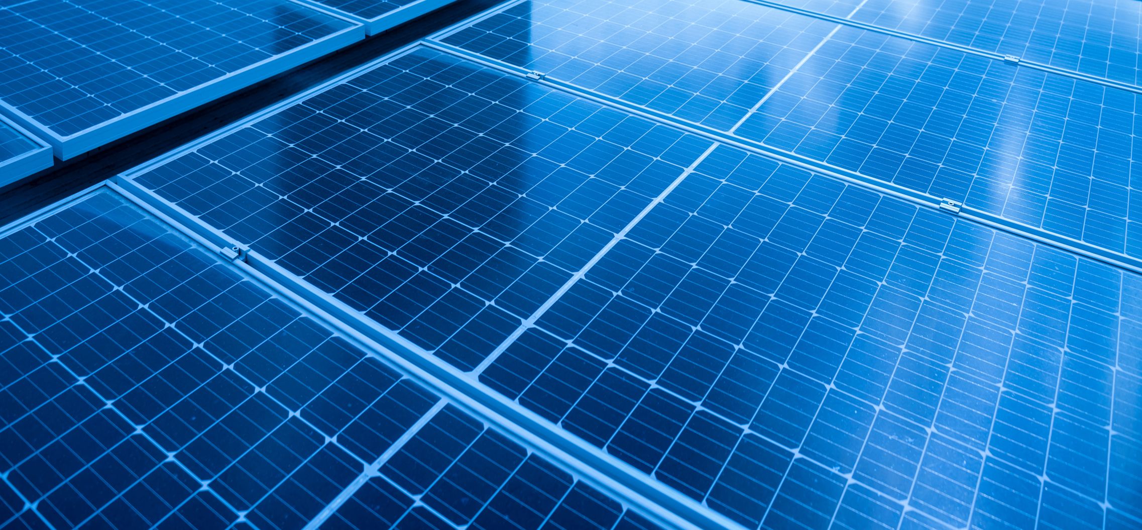 Detailaufnahme von einem Solarpanel